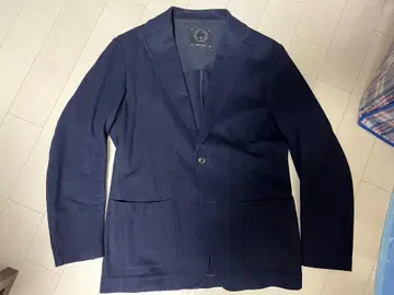 새상품급 T-JACKET 테일러드 자켓 코튼 네이비 이탈리아제 M