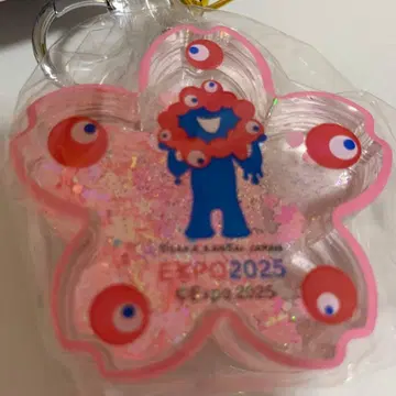 EXPO 2025 키링 반짝이는 오일 벚꽃 키링 미야쿠미야쿠