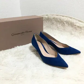 Gianvito Rossi 잔비토 로시 스웨이드 펌프스 블루