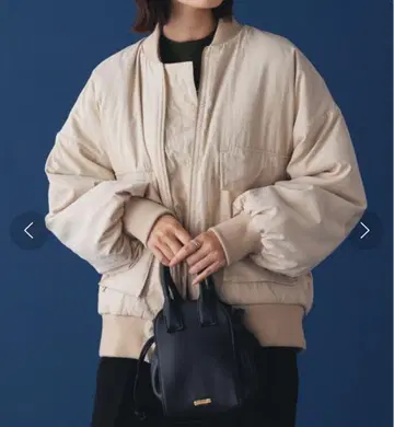 hunch 충전솜 논스티치 오버 사이즈 블루종