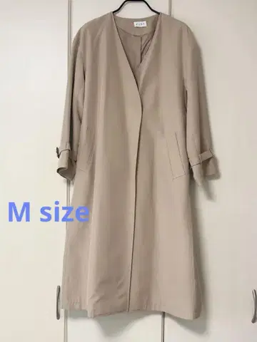 PLST 플라스테 코튼 아세테이트 컬러리스 트렌치코트 M 베이지