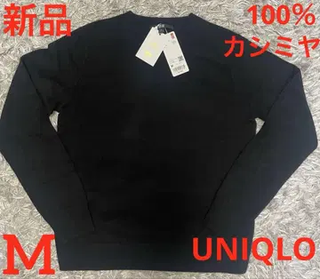미사용 새상품 UNIQLO 100% 캐시미어 스웨터 블랙 M