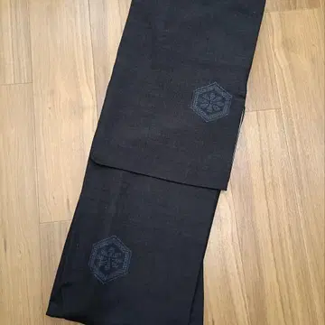 다크 퍼플 네이비 컬러 코몬 이중 기모노 데님풍
