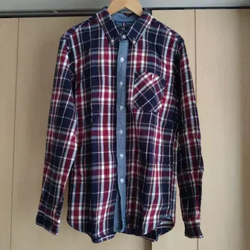 BEAMS HEART 체크 무늬 셔츠 M 사이즈