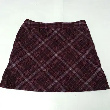 아디다스 체크 무늬 골프 미니 스커트