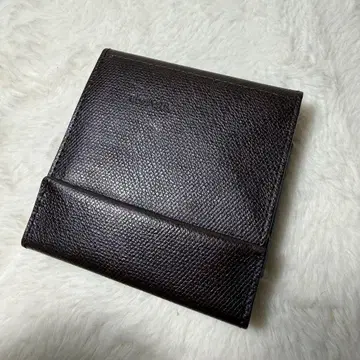 abrAsus 아브라사스 얇은 지갑 얇은 카드 케이스 블랙 브라운