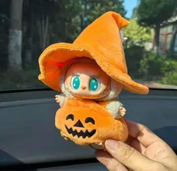 할로윈 봉제 인형 오렌지 모자와 호박