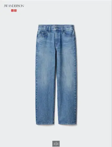 UNIQLO JW ANDERSON 스트레이트 청바지 24 블루