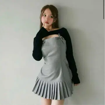 andmary Karen knit set mini dress