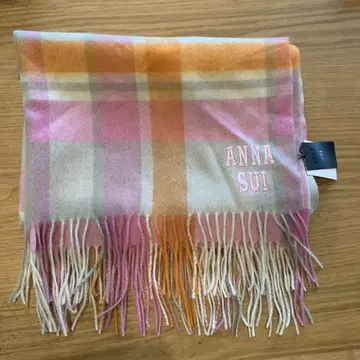 ANNA SUI 체크 무늬 스톨