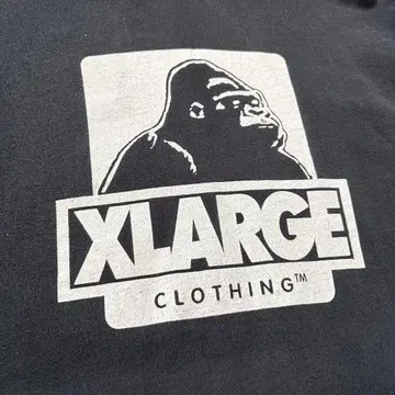 XLARGE 고릴라 로고 블랙 후드티