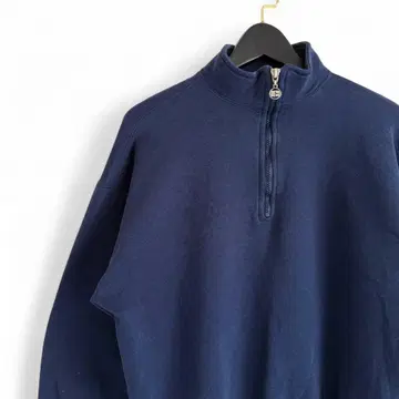 90s 빈티지 러셀 USA제 하프 지퍼 맨투맨 L 네이비 Z7