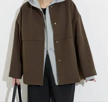 [ JOURNAL STANDARD ] 비버 노카라 숏코트 브라운