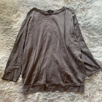 세븐 아이디 컨셉 여성용 티셔츠 L 긴팔 그레이 무지