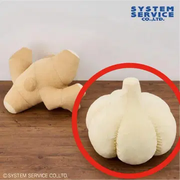 FANS 생강 & 마늘 봉제 인형 XL 마늘 봉제 인형 XL