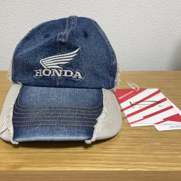 HONDA phyps Vintage Cutoff Cap Dark Navy