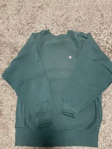 Champion 리버스 위브 맨투맨 그린