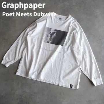 [새상품급] 그라프 페이퍼 롱T 프린트T셔츠 콜라보 화이트 사이즈 2