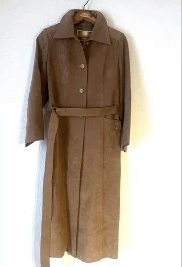 롱 코트 스텐카라 코트 스웨이드