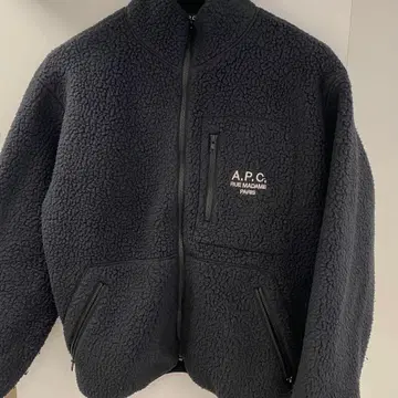 [ 레어 ] A.P.C. 아페쎄 블랙 플리스 자켓 보아 자켓