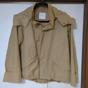 Spick & Span 후드 부착 베이지 자켓