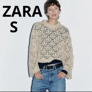 주말 가격 인하 ZARA 자라 니트 베이지 여성용 상의