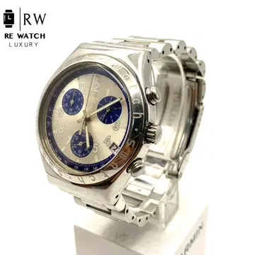 7-3453 Swatch AG 1998 크로노그래프 손목시계 실버/블루