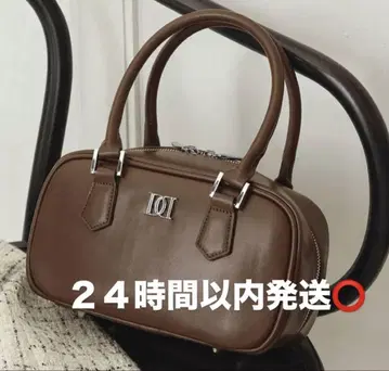 Darich 다리치 DD 로고 가죽 핸드백 브라운