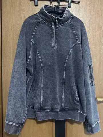 [ CLEL ] 헤비웨이트 빈티지 디자인 하프 지퍼