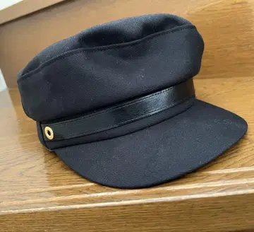 CA4LA 캐스킷 블랙 골드 캔버스 가죽 카시라 모자