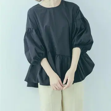 mite 블라우스 블랙