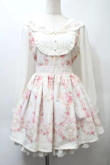 lizlisa My Melody 패널 무늬 원피스 리본 결품