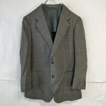 Aquascutum 체크 무늬 테일러드 자켓 그레이 사이즈 13