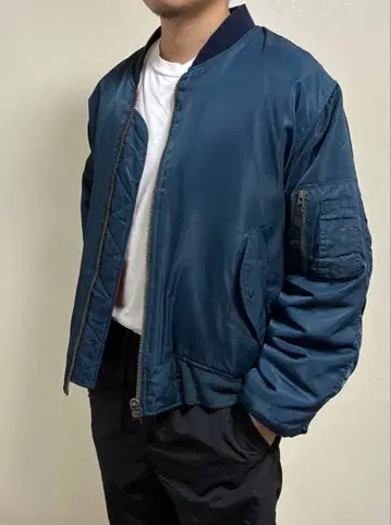 MA-1 네이비 자켓 남성용