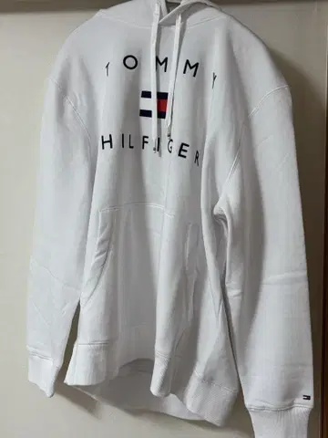 [ 미사용 새상품 ] TOMMY HILFIGER 화이트 후드티 XL