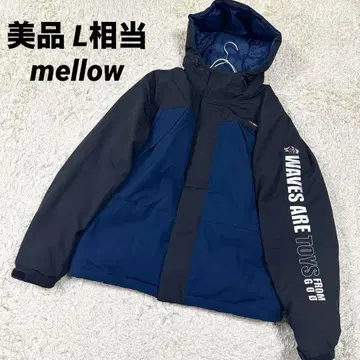 [ 새상품급 ] mellow 자켓  블루종 후드 부착 사이즈 L 자수
