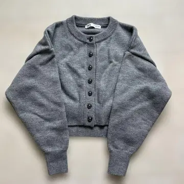 ZARA 그레이 니트 가디건 M 사이즈