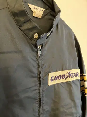 70~80년대 GOODYEAR 나일론 자켓 네이비 USA제