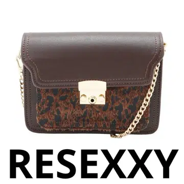 RESEXXY 절개 핸드백 브라운