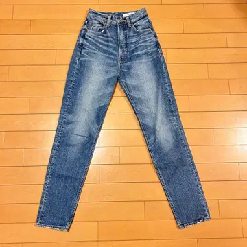 MOUSSY 스트레이트 데님 블루