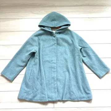 사만사 모스모스 자수 버튼 울 혼방 코트