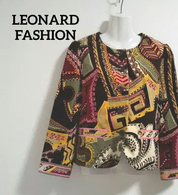 ky211 [새상품급] 레오나르 패션 자켓 13AR 올 패턴 미세 기모