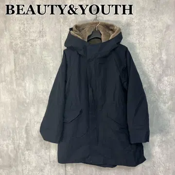 BEAUTY&YOUTH 그로그랭 후드 미들 코트 M