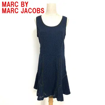 A6936 마크제이콥스 무릎 기장 원피스 레이온 네이비 M
