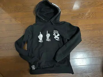 스컬 플라이트 풀오버 후드티 TATOO HAND 사이즈: L