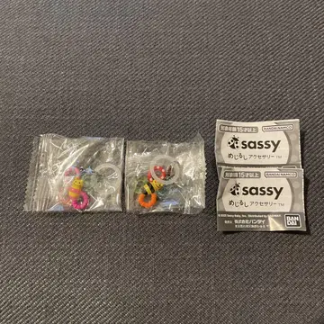 가챠 sassy 메지루시 액세서리 카미카미 벌꿀 핑크 2개 세트