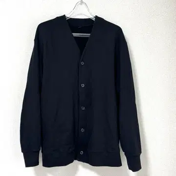 유니클로 V넥 맨투맨 가디건 블랙 XL 남성용 새상품급
