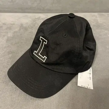 LACOSTE L 로고 자수 캡 블랙