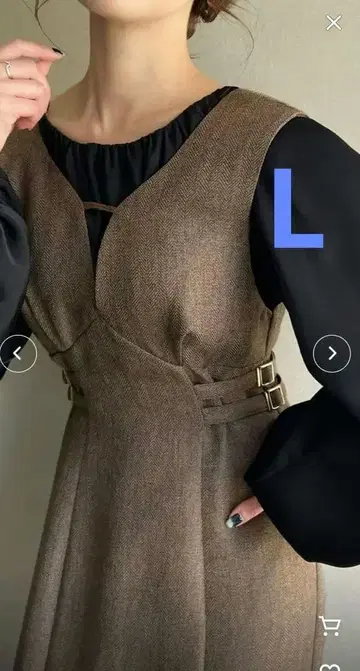 미사용 새상품 JUNOAH 원피스 오버롤 스커트 L