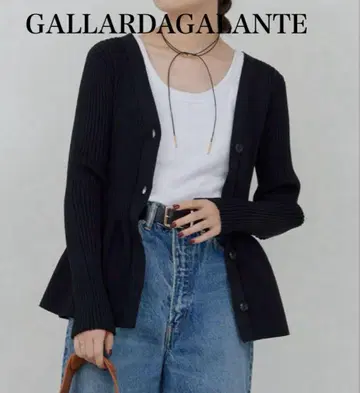 새상품급 GALLARDAGALANTE 페플럼 2way 가디건